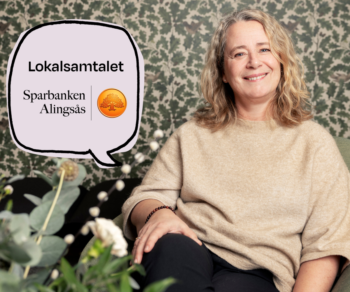 Vi hälsar på hos Sparbanken Alingsås i Lerum