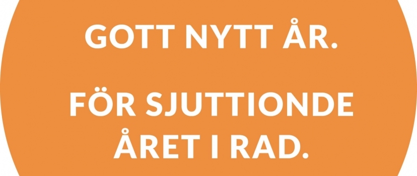 Gott nytt år. För sjuttionde året i rad.