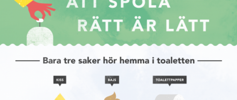 Spola rätt saker i toa